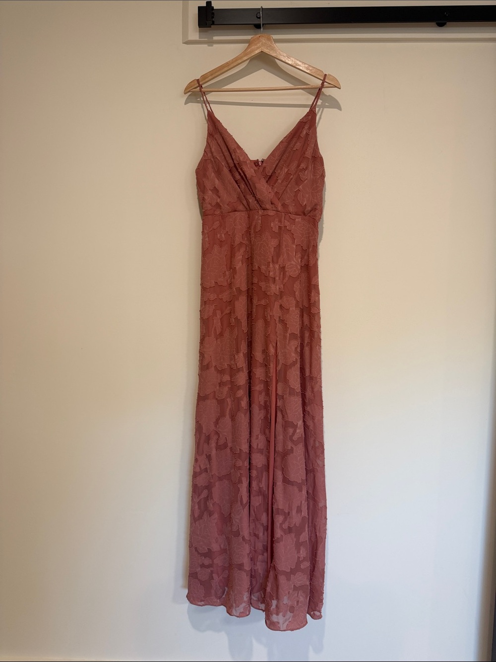 Lulu's Dusty Rose Spaghetti-Strap Maxi Dress